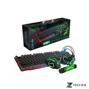 IMICE GK-490 4-in-1 RGB Gaming Keyboard, Mouse, Headset & Mat Combo