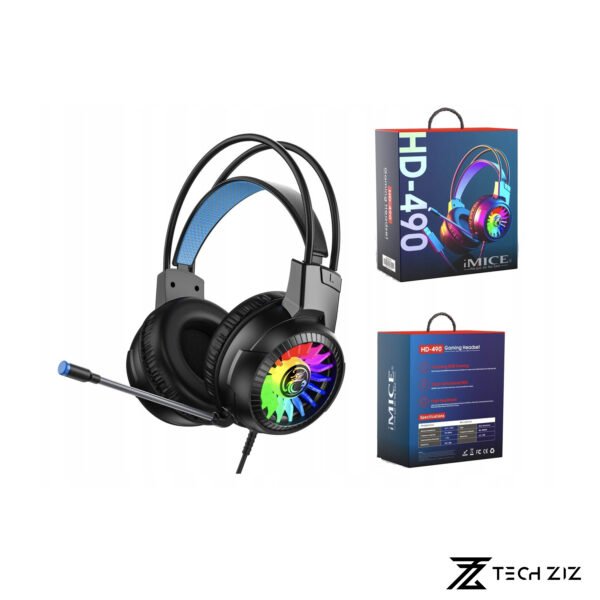 iMICE HD-490 USB 7.1 RGB GAMING HEADSET - Image 2