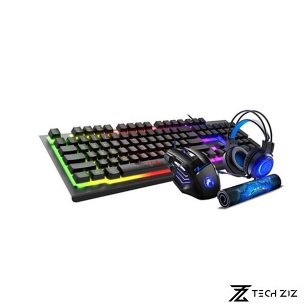 Imice GK450 4-in-1 RGB Gaming Keyboard, Mouse, Headset & Mat Combo - Image 1