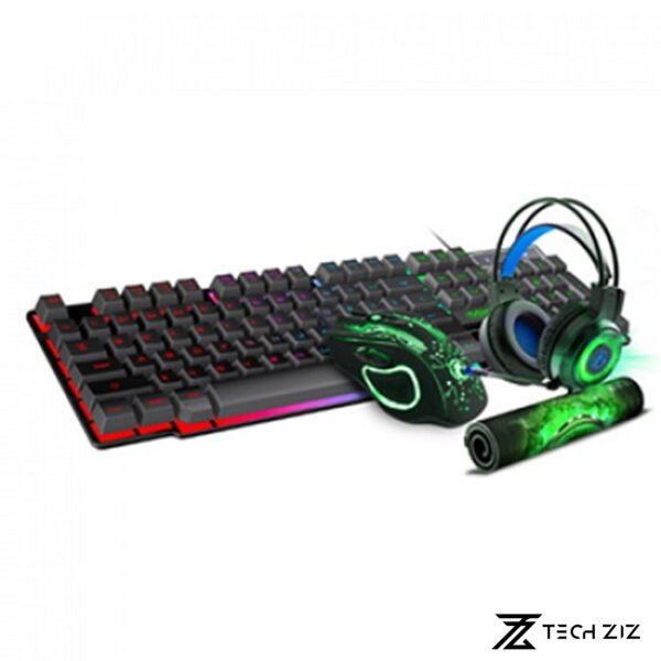 IMICE GK-490 4-in-1 RGB Gaming Keyboard, Mouse, Headset & Mat Combo - Image 2