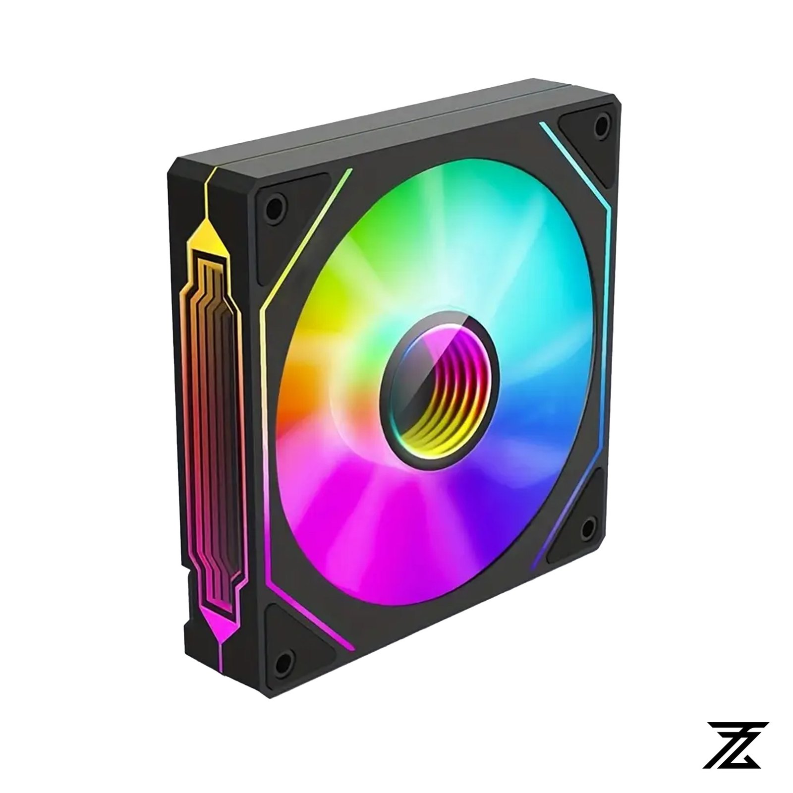 4 pro black fn 4PRO Black ARGB Fan - Image 1