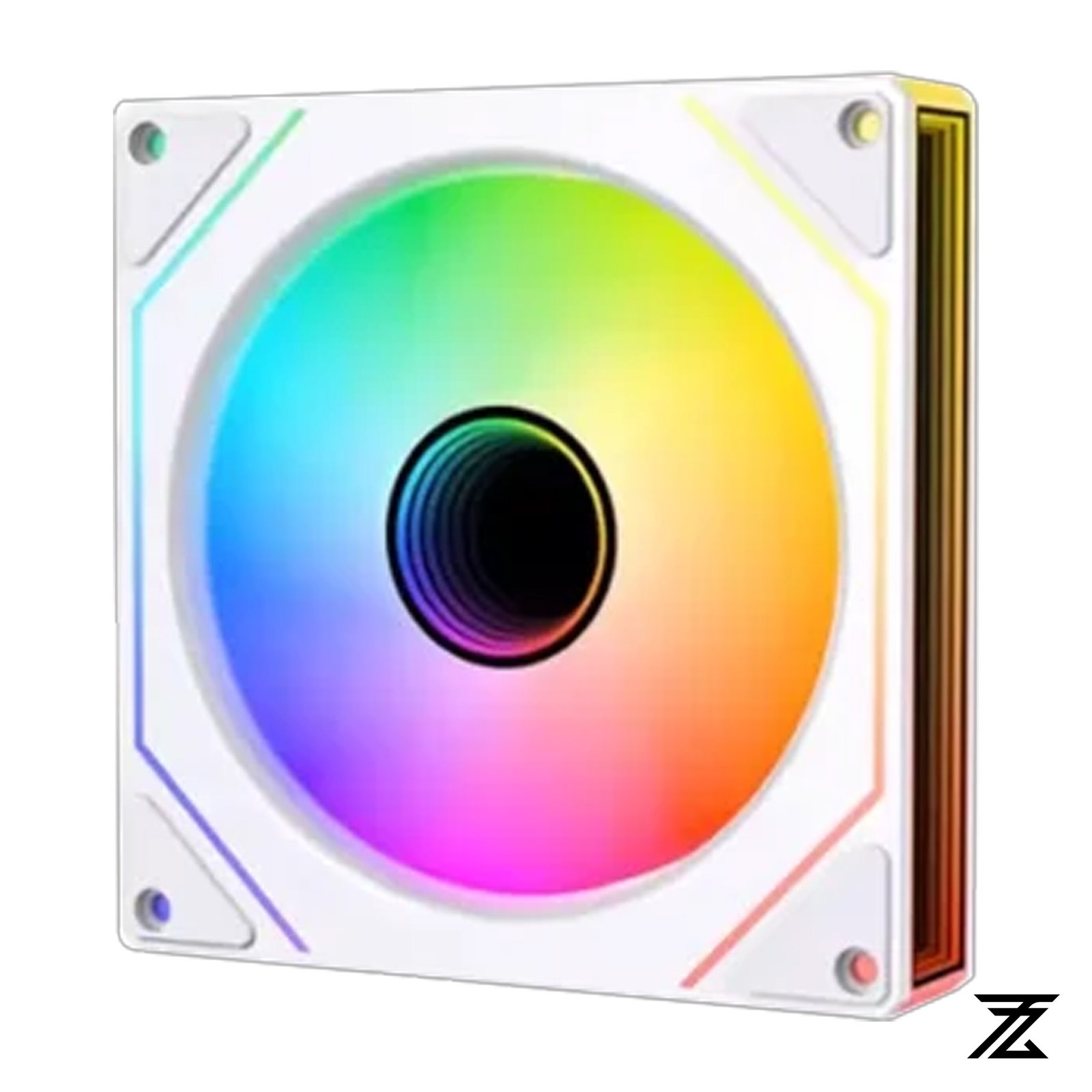 7pro white PRISM 7 PRO ARGB PWM Case Fan White - Image 1