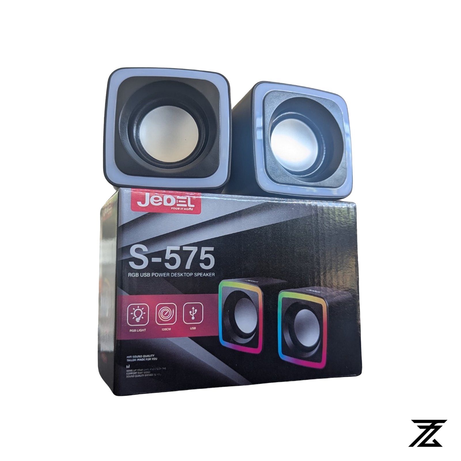 JEDEL S 575 JEDEL S-575 RGB Mini USB Desktop Speaker - Image 1