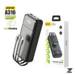 Aspor A316 20000mAh 22.5W Portable Power Bank - Image 3