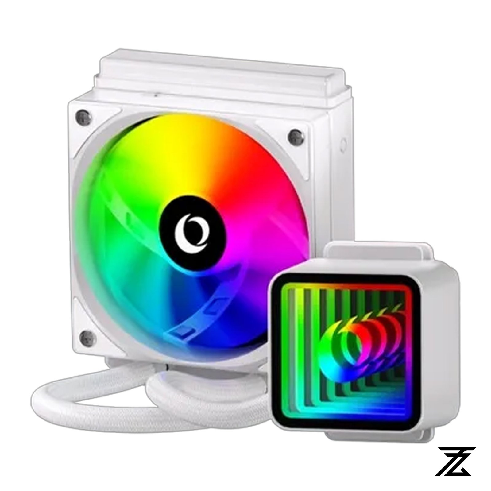 c120 1 ZeroMaster 120 White Liquid Cooler - Image 1