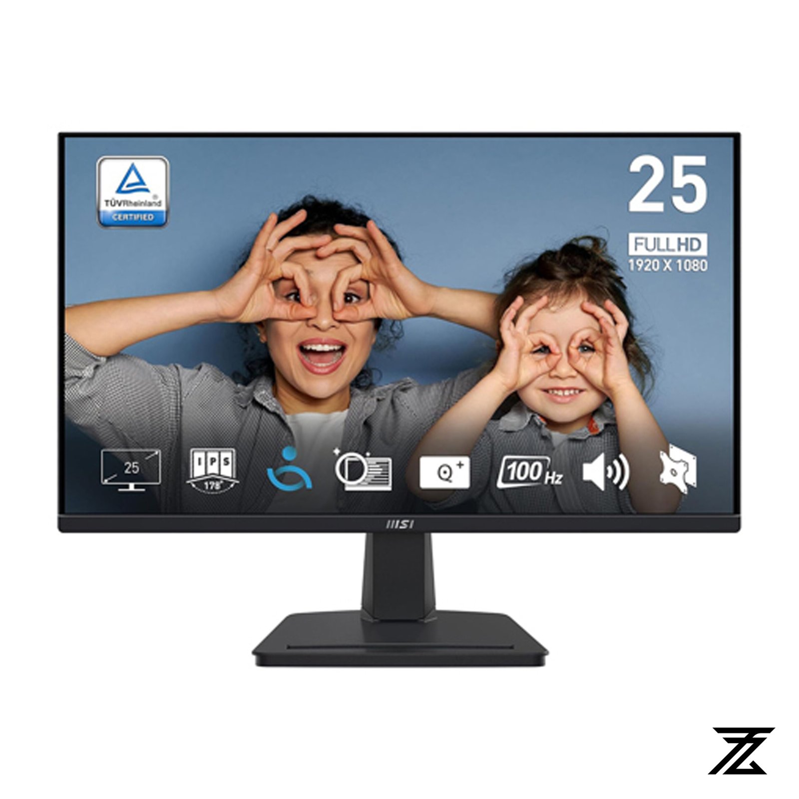 mp 253 1 MSI PRO MP253 – 24.5" FHD Business Monitor - Image 1