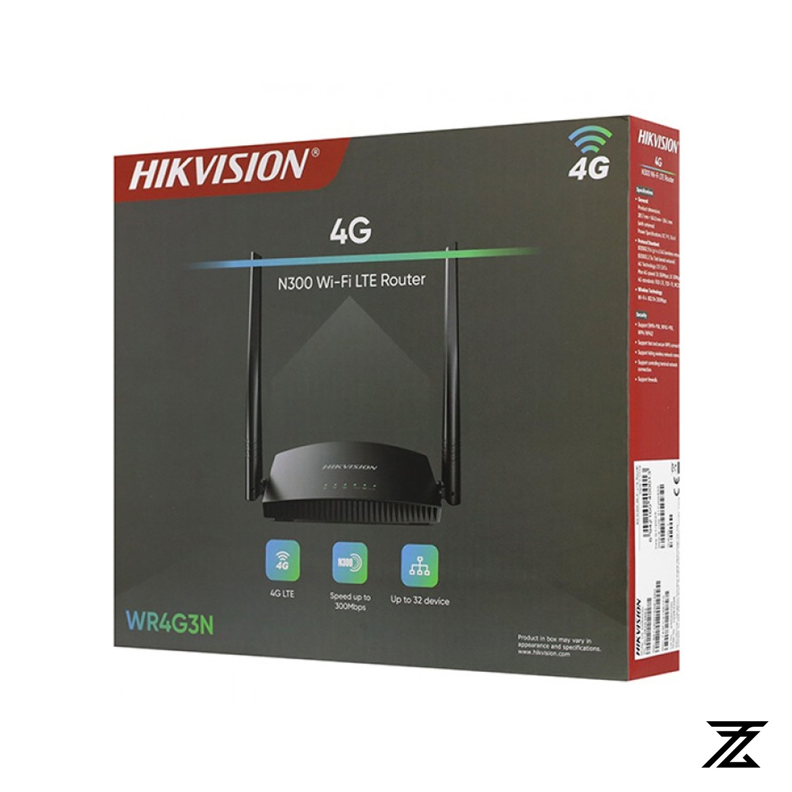 wr2 HiKVISION High Speed DS-3WR4G3N 4G LTE SIM WiFi Router - Image 1