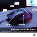 Mikuso XM-604 Wired Gaming Mouse - Image 3
