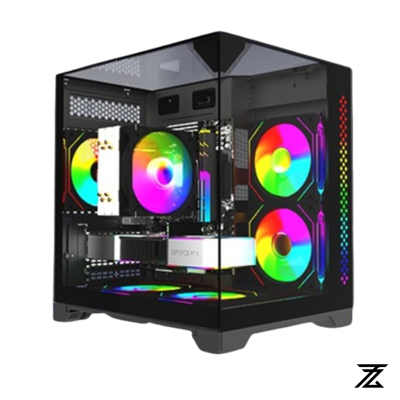 f 330 1 FALCON F330 RGB Gaming Casing - Image 1