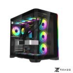 FALCON F420 PANORAMIC TEMPERED GLASS GAMING CASING (WITH ARGB STRIP)