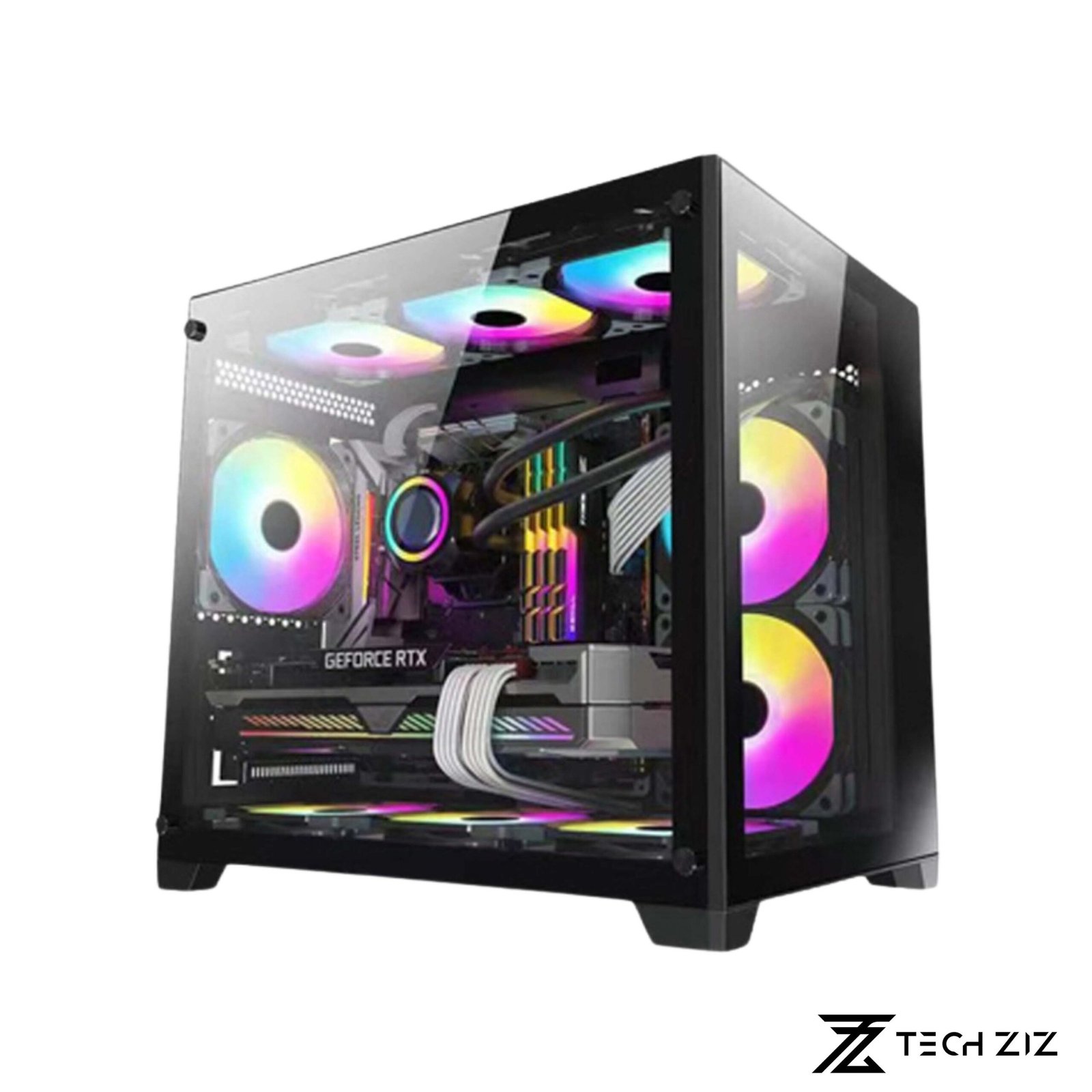 m360 RUIX M360 BLACK MID TOWER PC CASING - Image 1